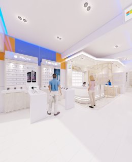 ออกแบบร้านมือถือ Samchai Telecom อ.ด่านขุนทด จ.นครราชสีมา